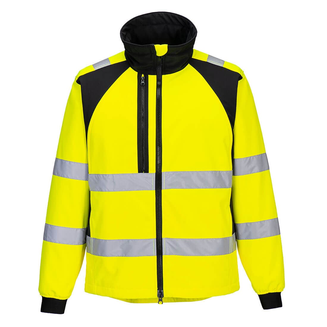 Veste Softshell Haute Visibilité Eco WX2 (2 couches) Jaune/Noir