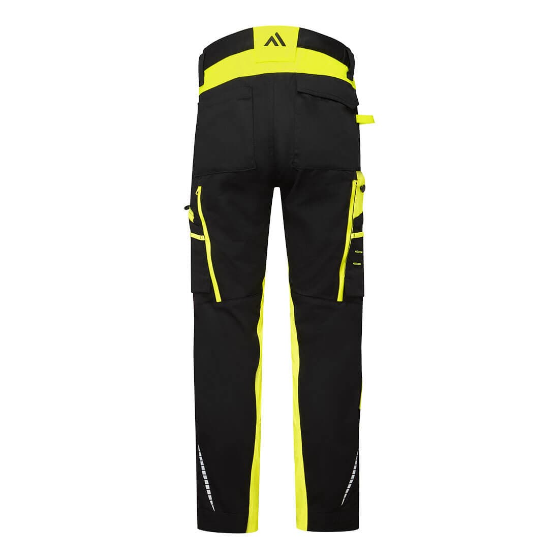 Pantalon de travail éco-conçu WX2 stretch Noir/jaune