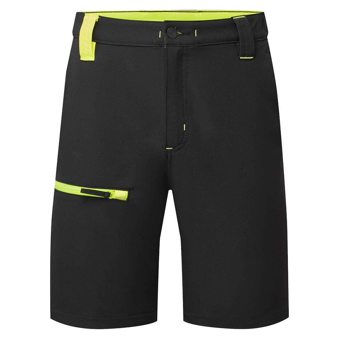 Bermuda WX2 eco-conçu stretch Noir/jaune