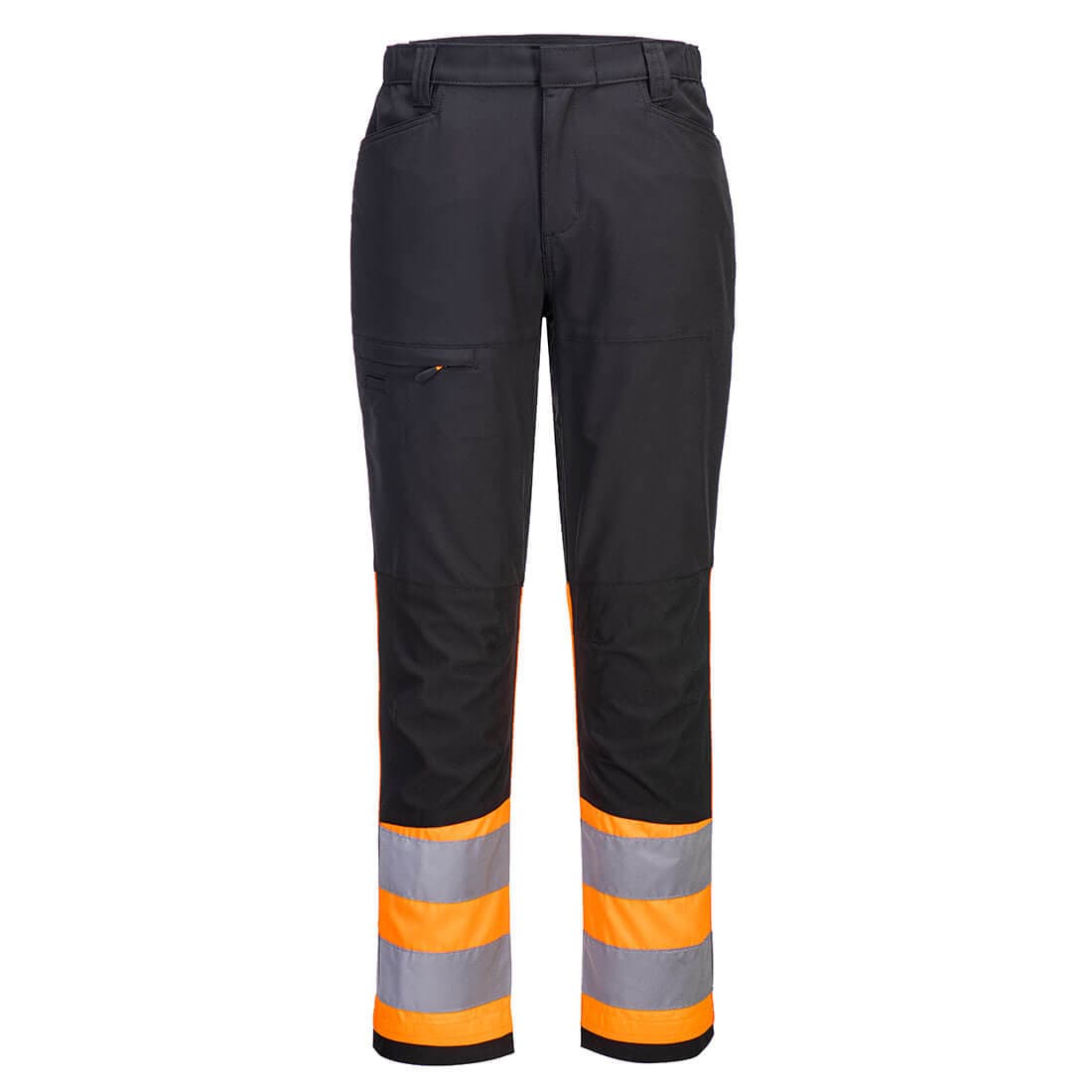 Pantalon de travail stretch HV Classe 1 Eco WX2 Orange/Noir
