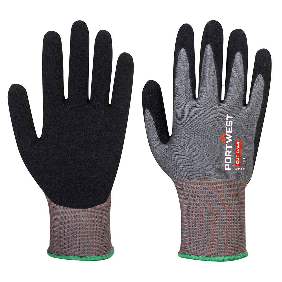 Gant CT anti coupures D Mousse Nitrile D18 Gris/Noir