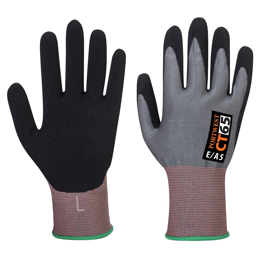 Gant CT anti coupures E Mousse Nitrile E15 Gris/Noir