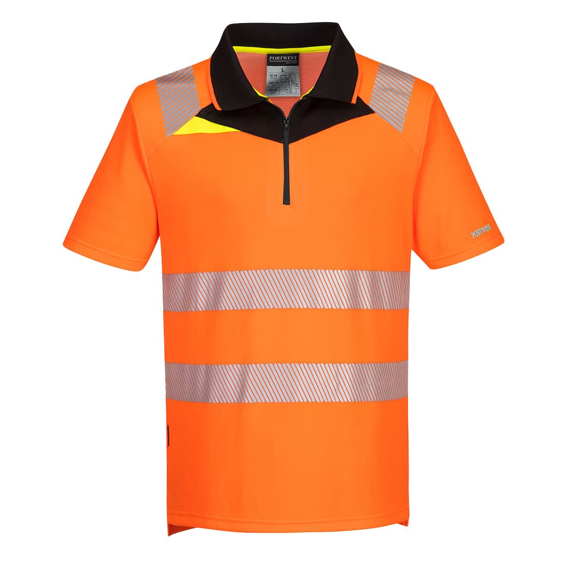 DX4 Polo Haute Visibilité MC Orange/Noir