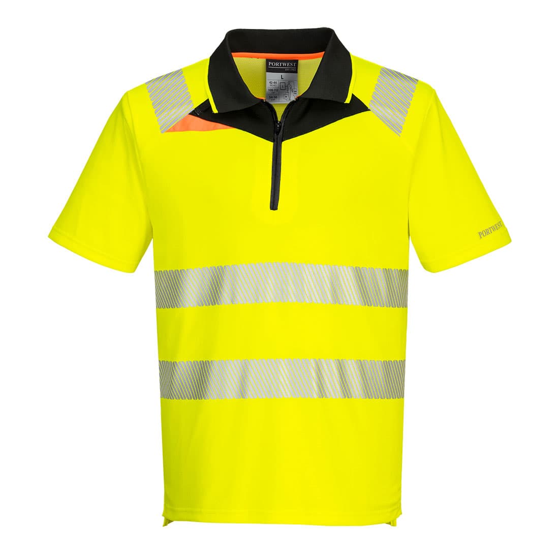 DX4 Polo Haute Visibilité MC Jaune/Noir