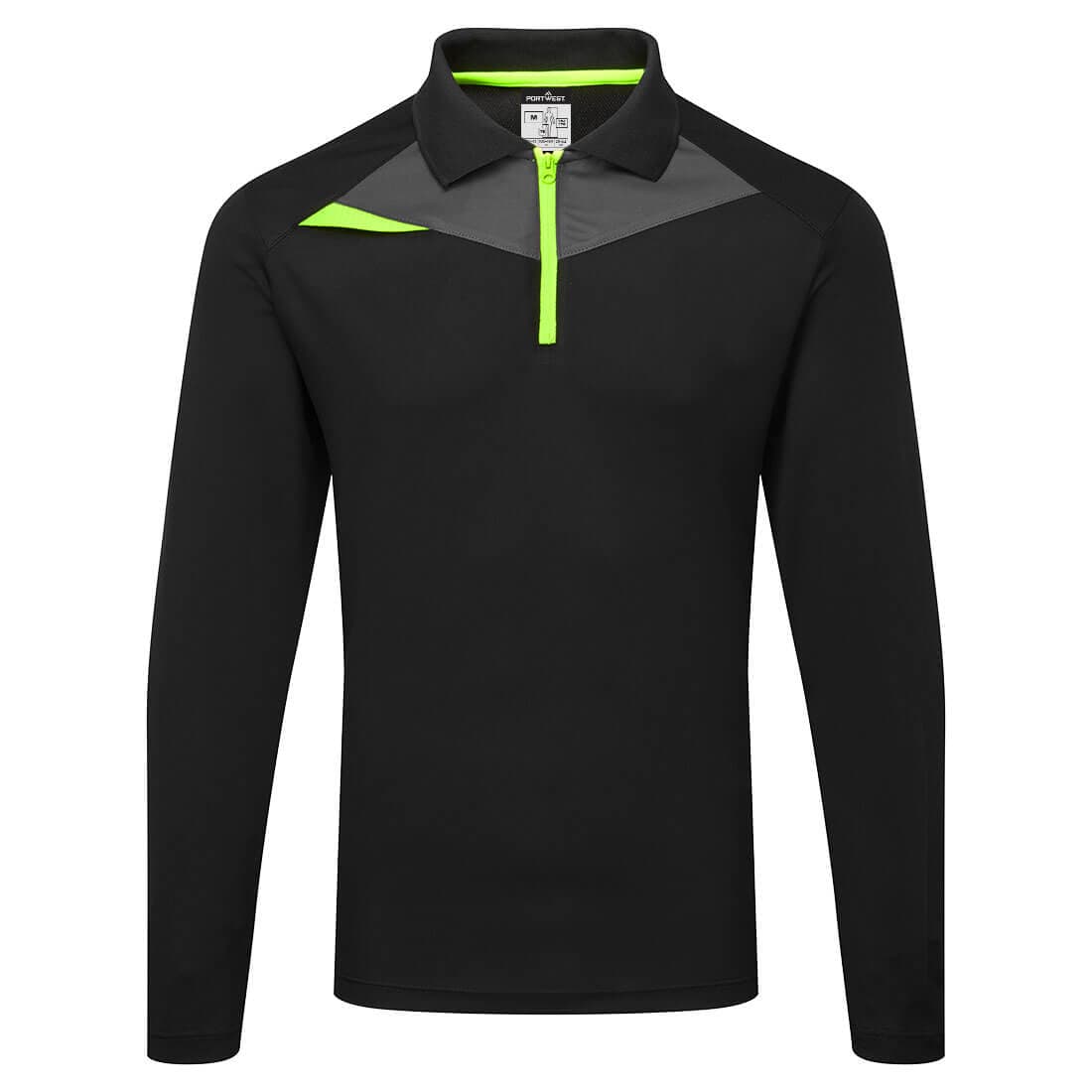 Polo DX4 Manches Longues Noir