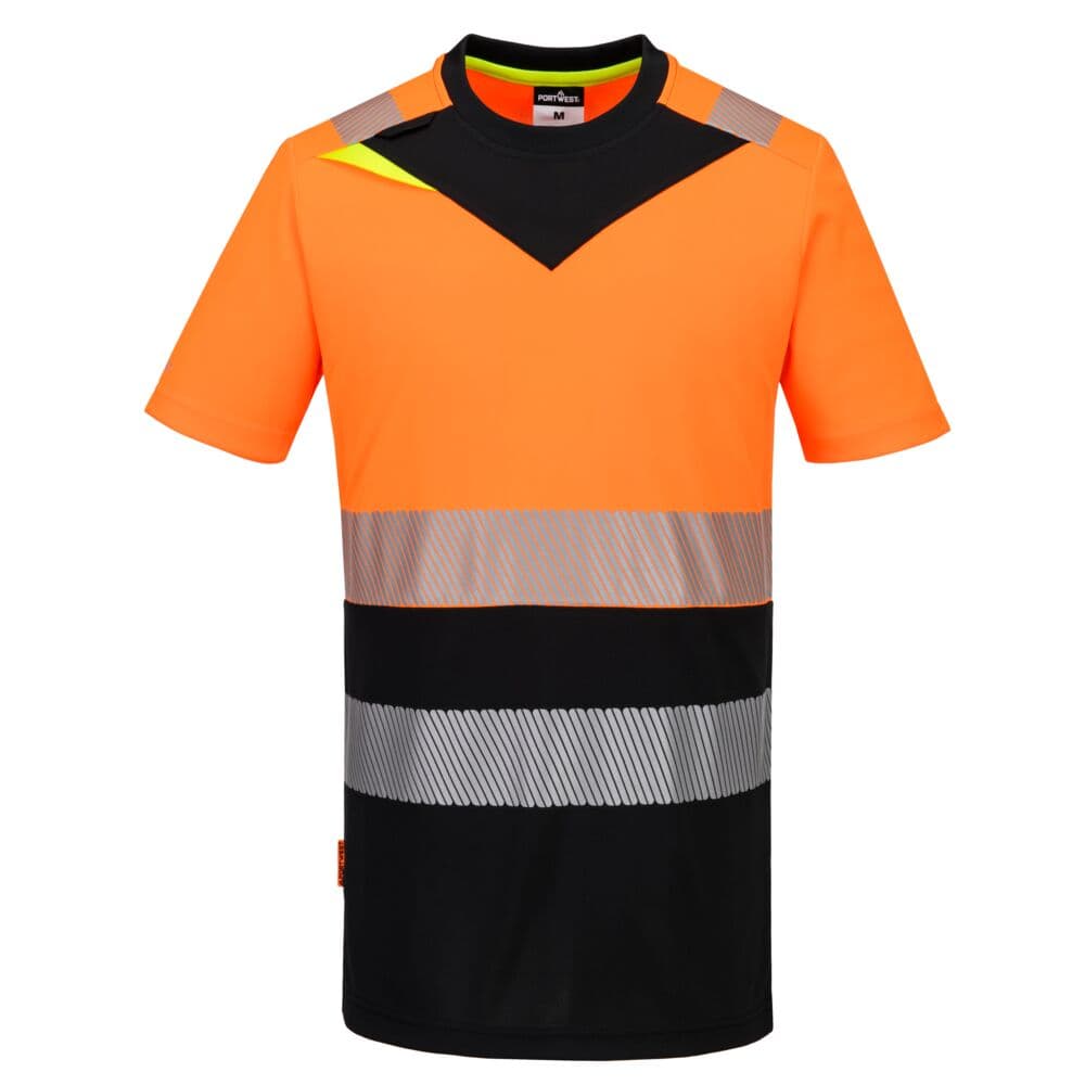 T-shirt DX4 HV classe 1 Orange/Noir