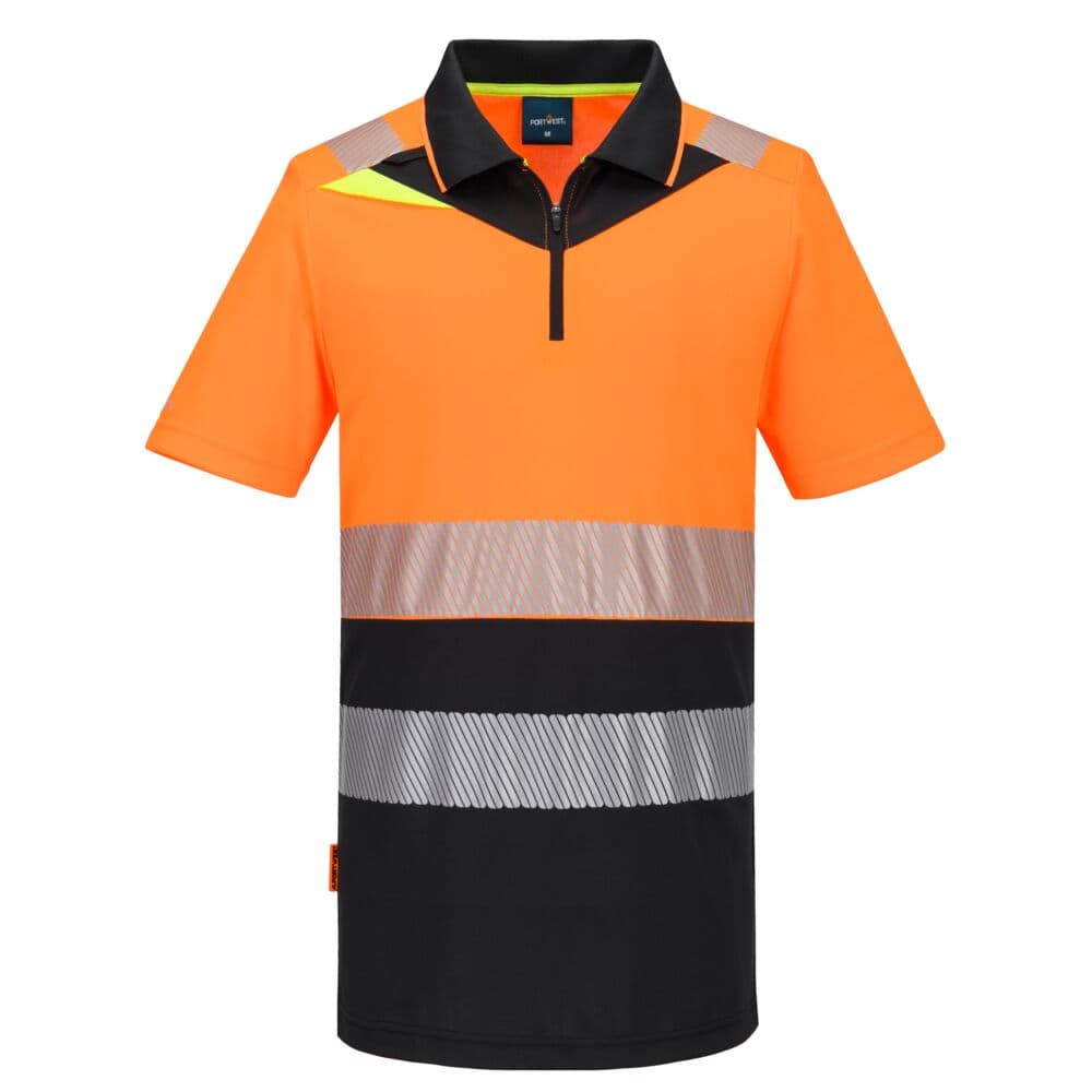 DX4 Polo HV classe 1 Orange/Noir