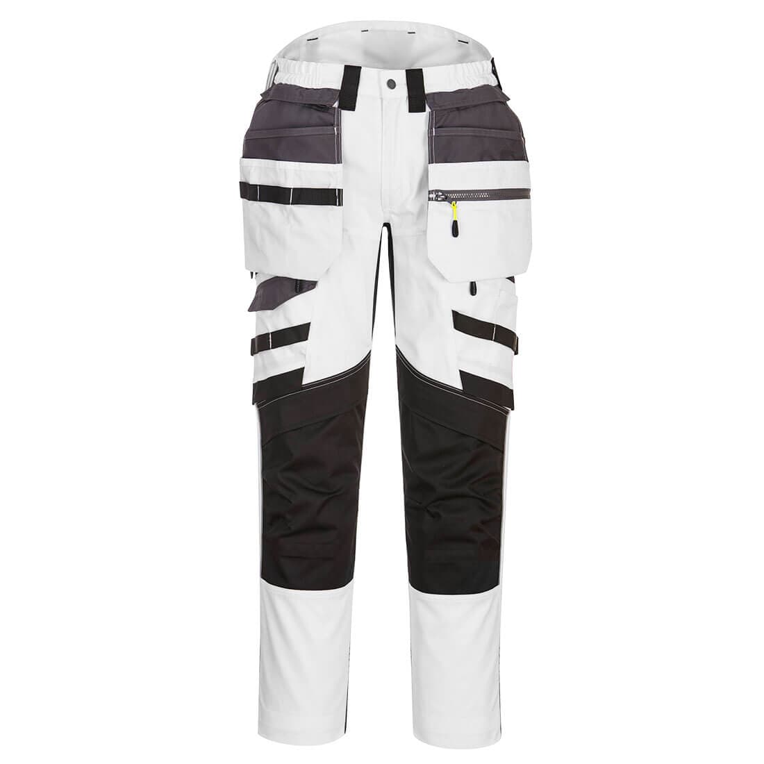 Pantalon DX4 poches flottantes démontables Blanc/Gris