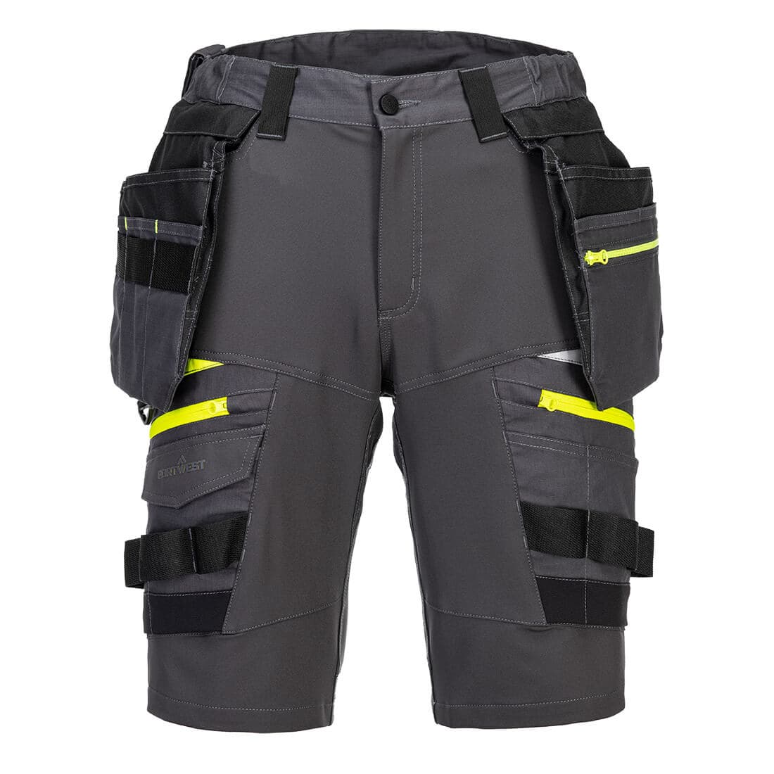 Bermuda de Travail DX4 avec Poches Holster Amovibles - Gris métal