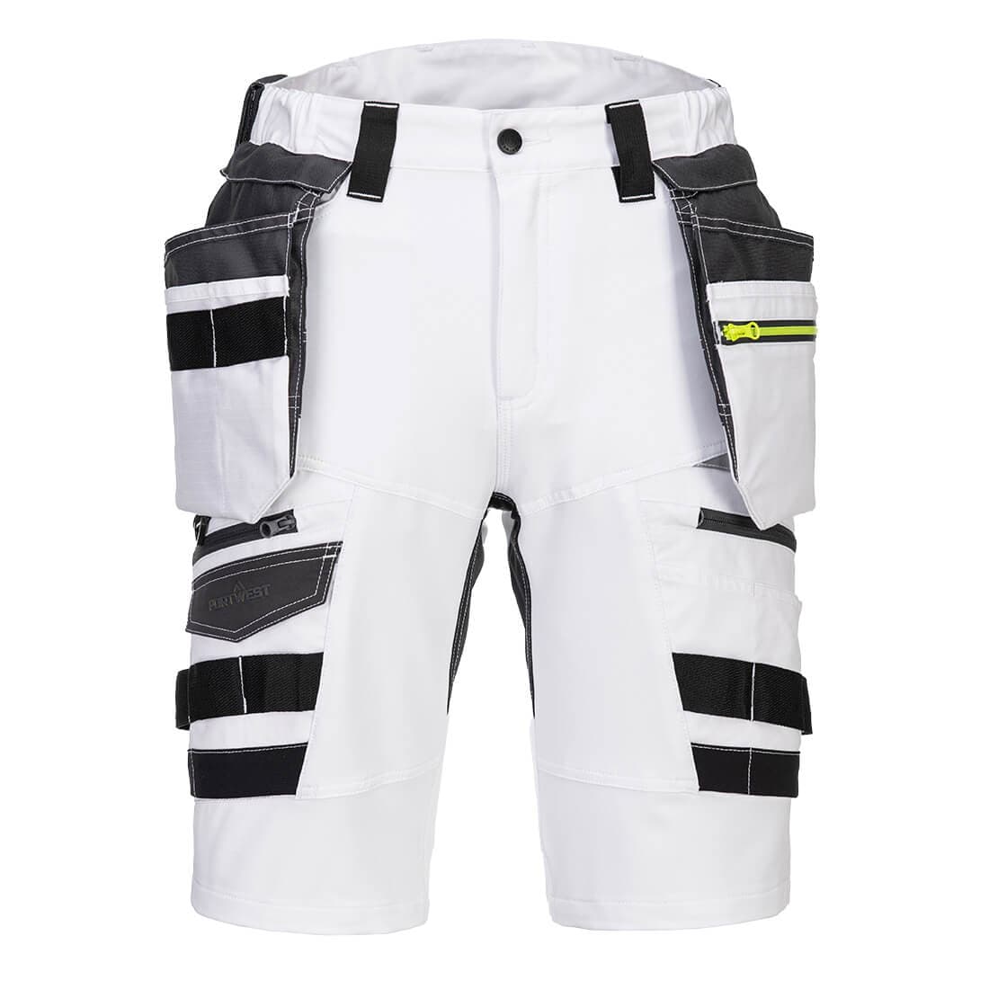 Bermuda de Travail DX4 avec Poches Holster Amovibles - Blanc