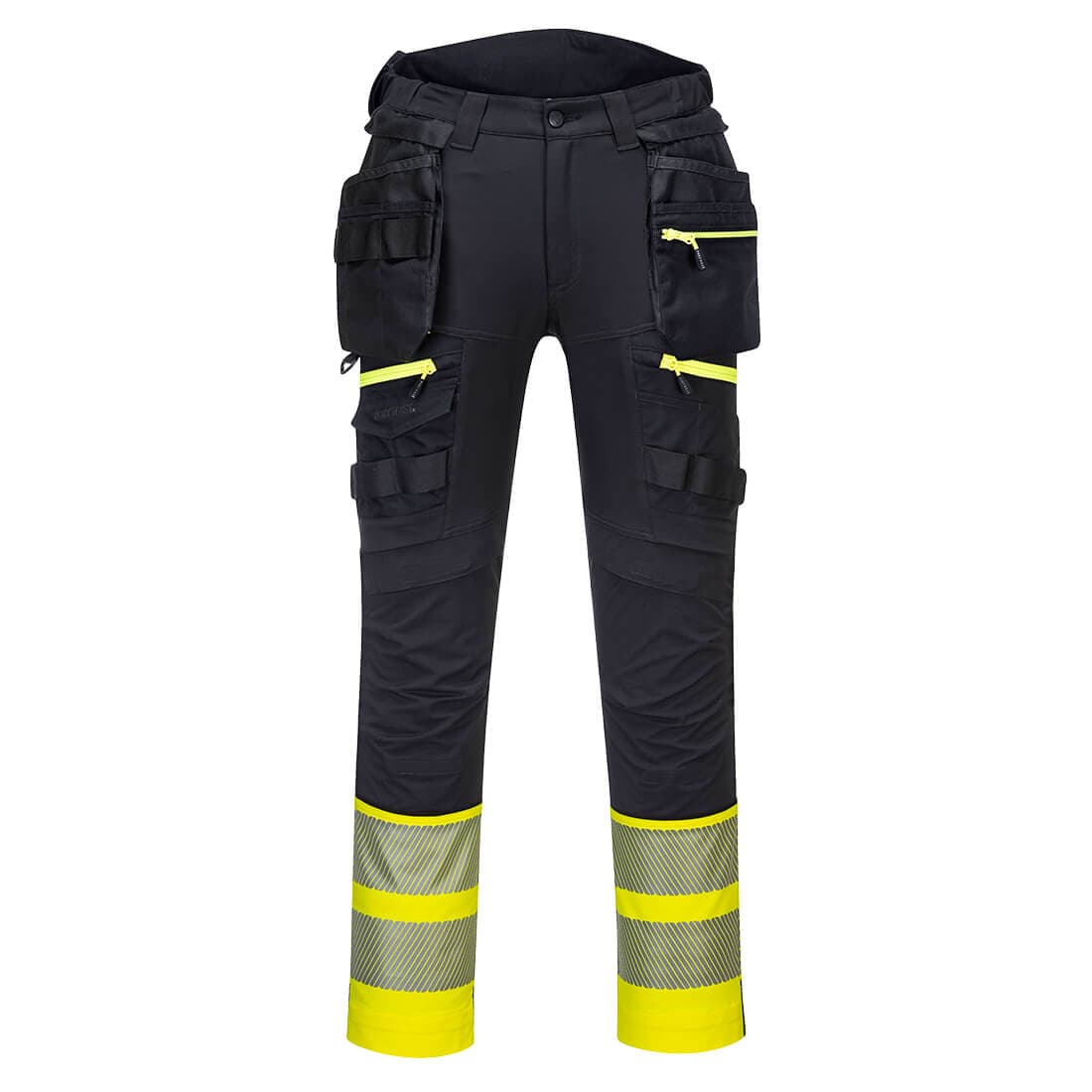 Pantalon Poches flottantes DX4 Haute-Visibilité Classe 1 Jaune/Noir