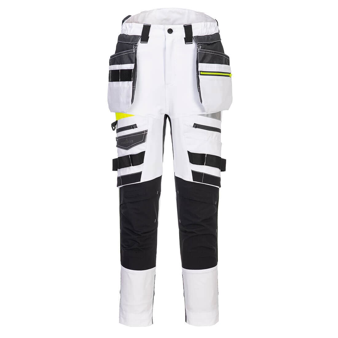 DX4 Pantalon à poche de holster détachable pour femmes Blanc