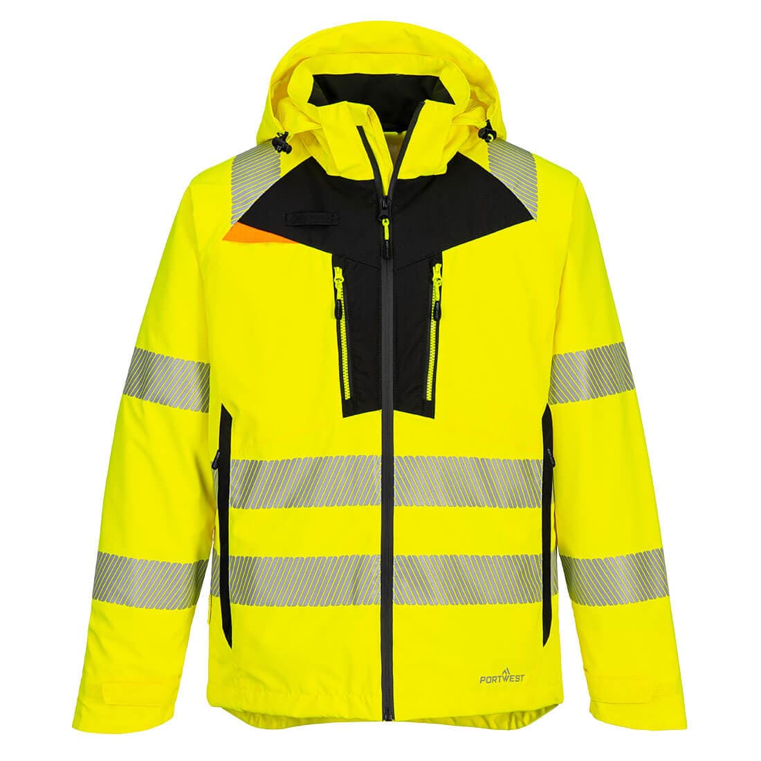 DX4 Veste de pluie haute visibilité Jaune