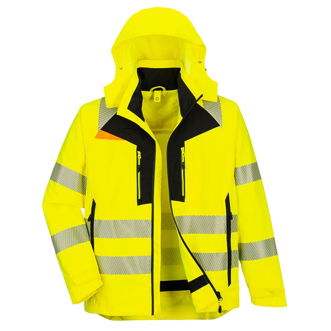 Parka 4 en 1 DX4 Hi-Vis Jaune/Noir