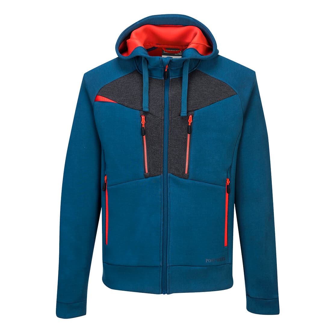Sweat à capuche zippé DX4 Bleu Metro