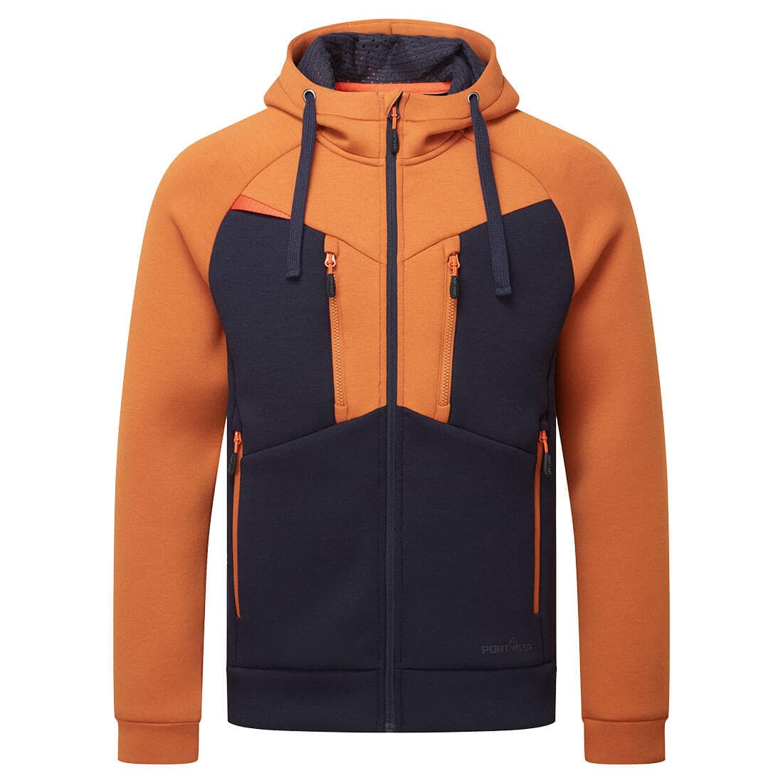 Sweat à capuche zippé DX4 Rouille