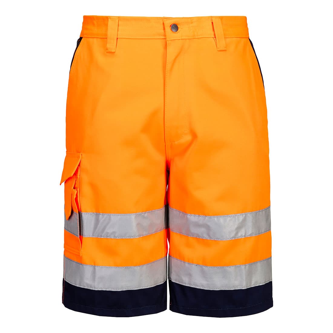 Bermuda HiVis Poly-coton Orange/Marine