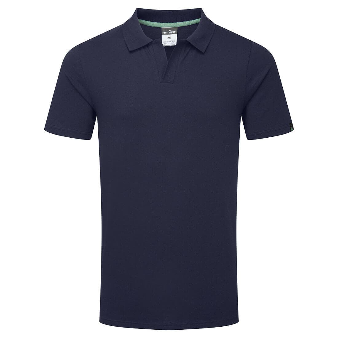 Polo en coton biologique recyclable Marine
