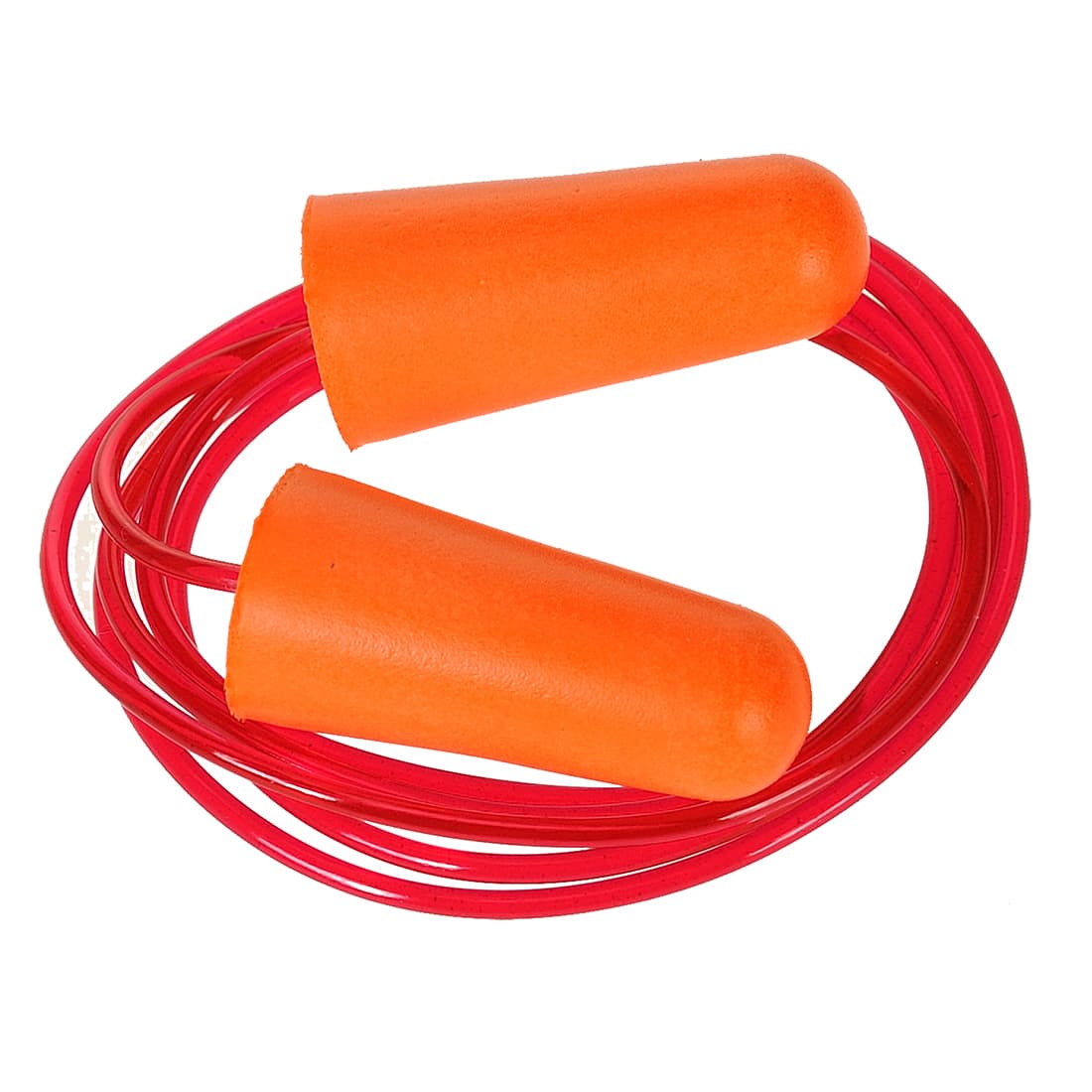 Bouchon anti-bruit en mousse PU avec cordon (200 paires) Orange