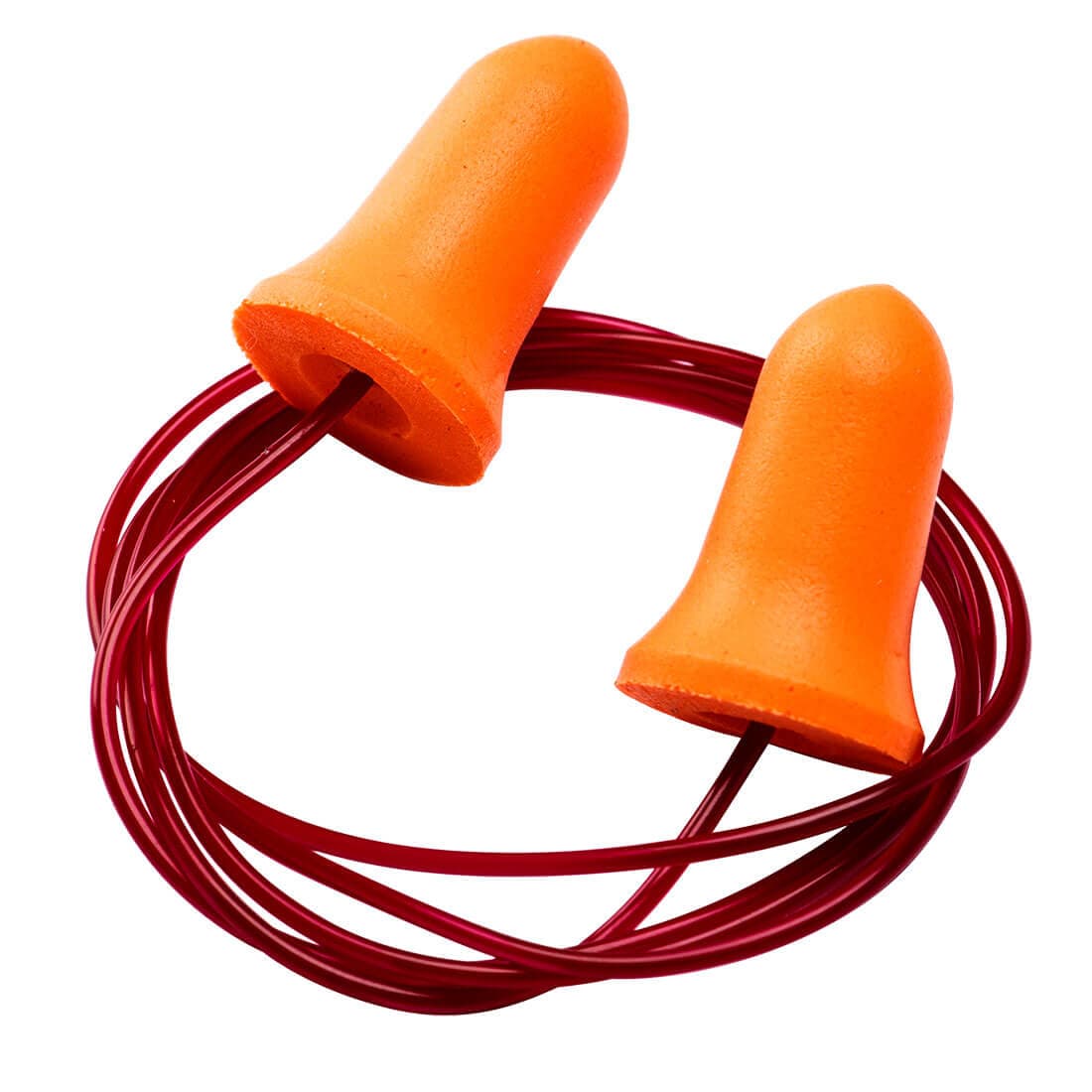 Bouchons d'oreille Bell Confort en mousse PU avec cordon (200 paires) Orange