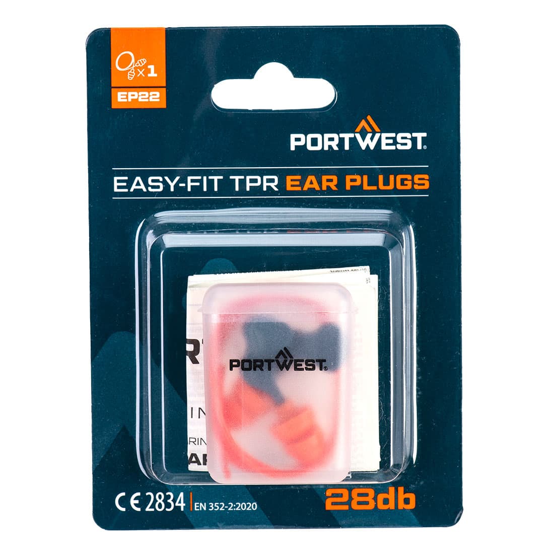 Bouchons d'oreille Easy fit corde (1 paire) Orange