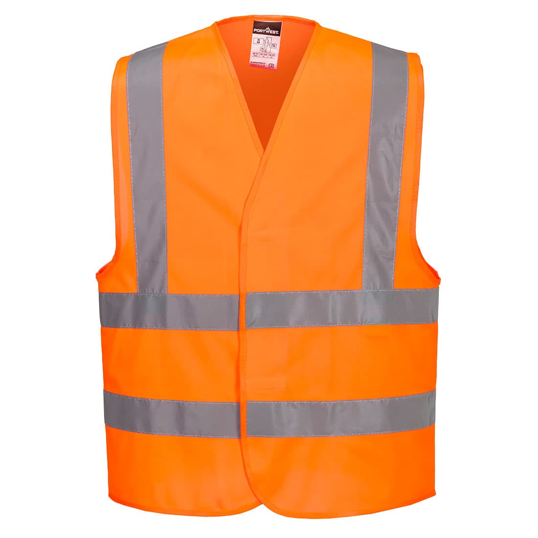ES1 Essential Gilet à Bandes et Bretelles Haute Visibilité Orange