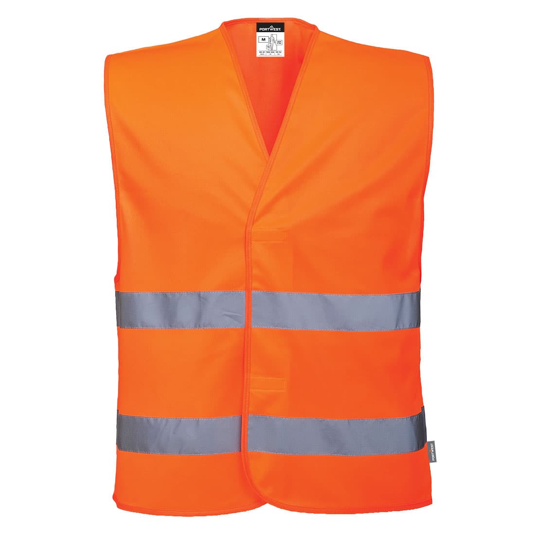 ES1 Essential Gilet à Deux Bandes Haute Visibilité Orange