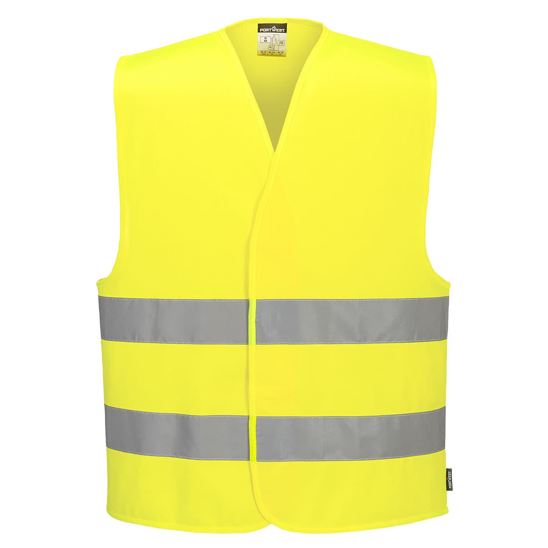 ES1 Essential Gilet à Deux Bandes Haute Visibilité Jaune