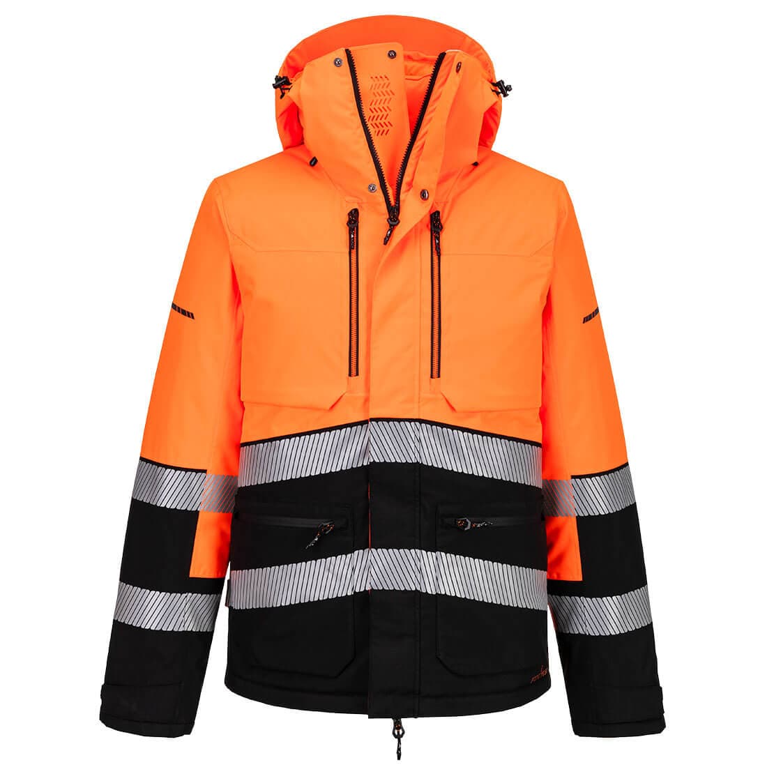 Parka sherpa EV4 HV Orange/Noir