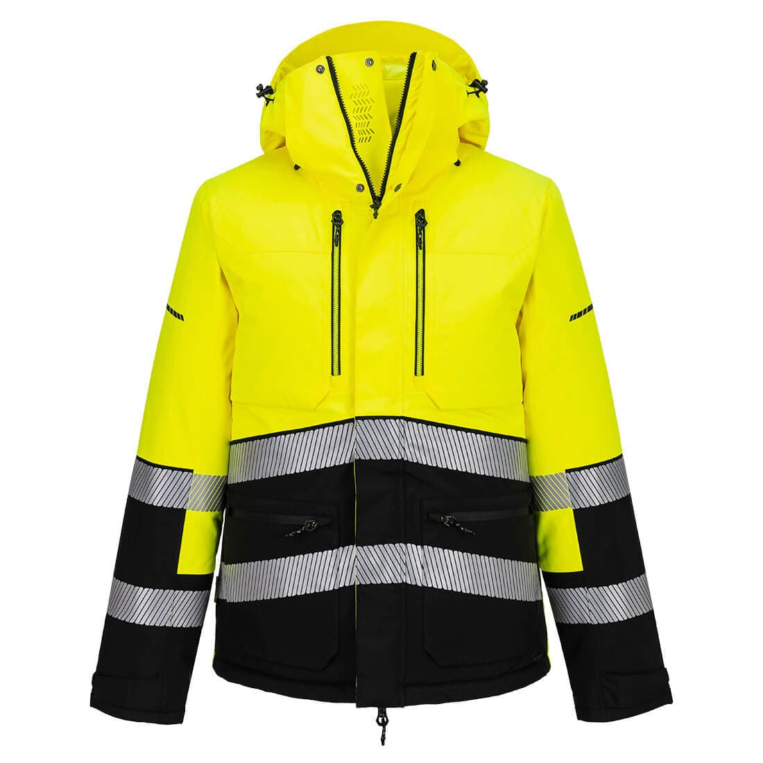 Parka sherpa EV4 HV Jaune/Noir