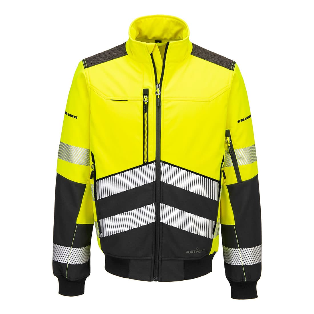Softshell bomber HV EV4 Jaune/Noir