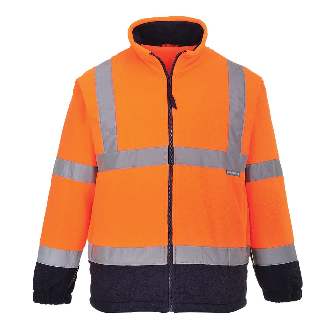 Polaire HiVis Bicolore Orange/Marine