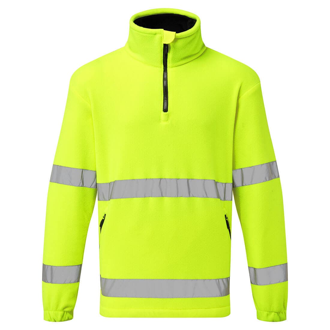 Polaire 1/2 Zip HV Jaune