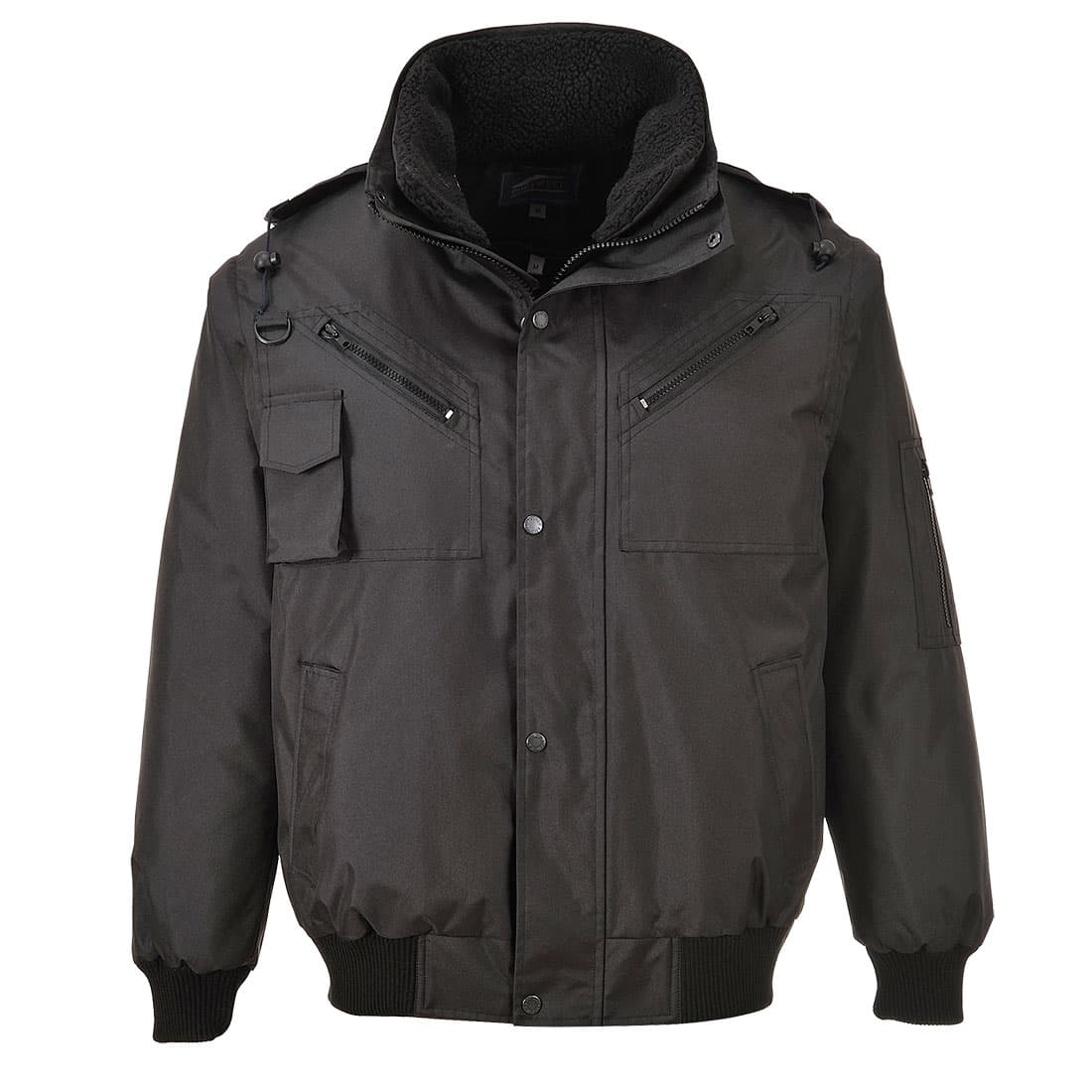 Blouson Bomber 4 en 1 Noir