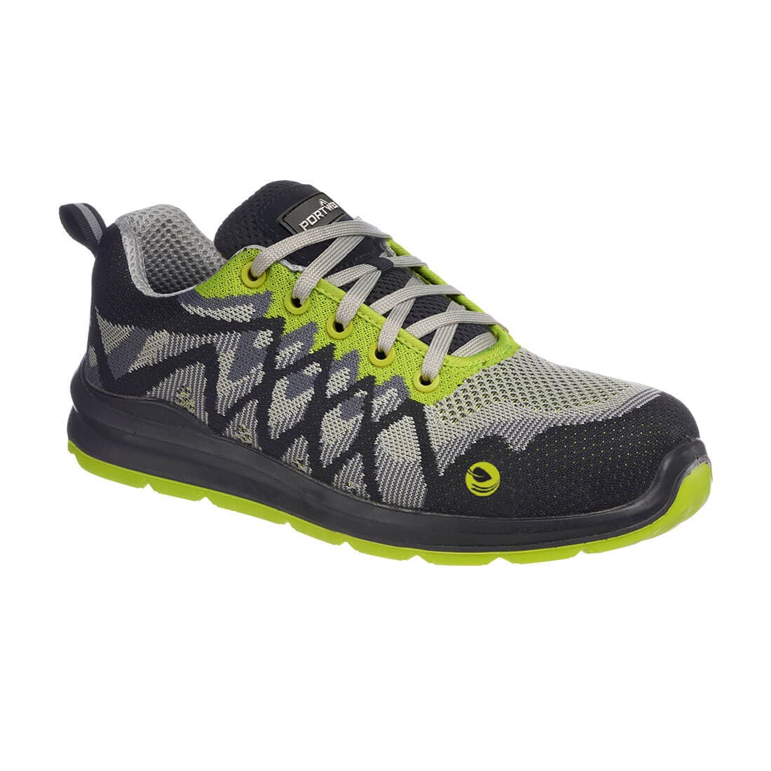 Chaussure de sécurité éco-conçu Portwest Compositelite S1P Noir/jaune