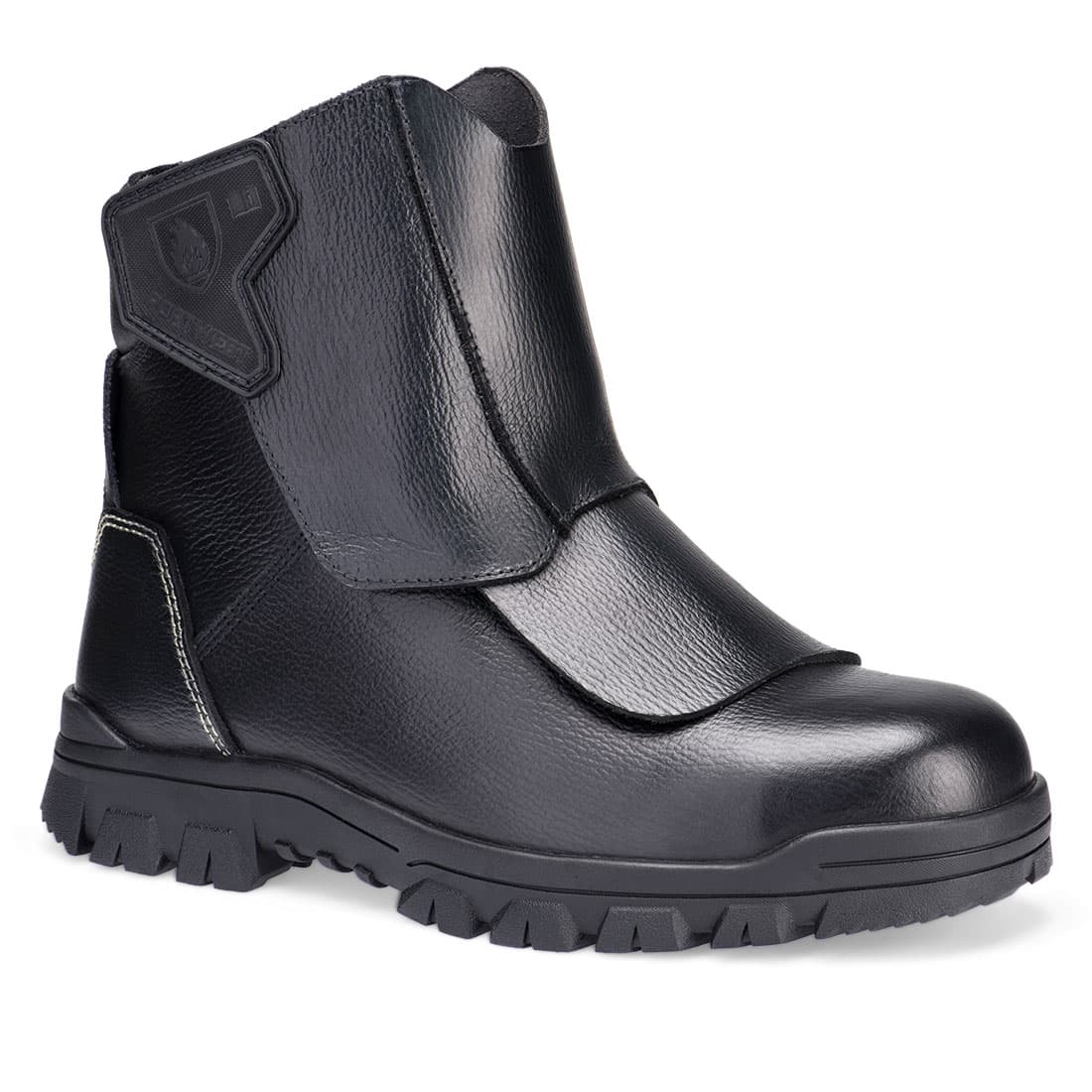 Botte de fonderie en cuir composite SB PL CI HI HRO FO LG SR EH WG Fe Al Noir