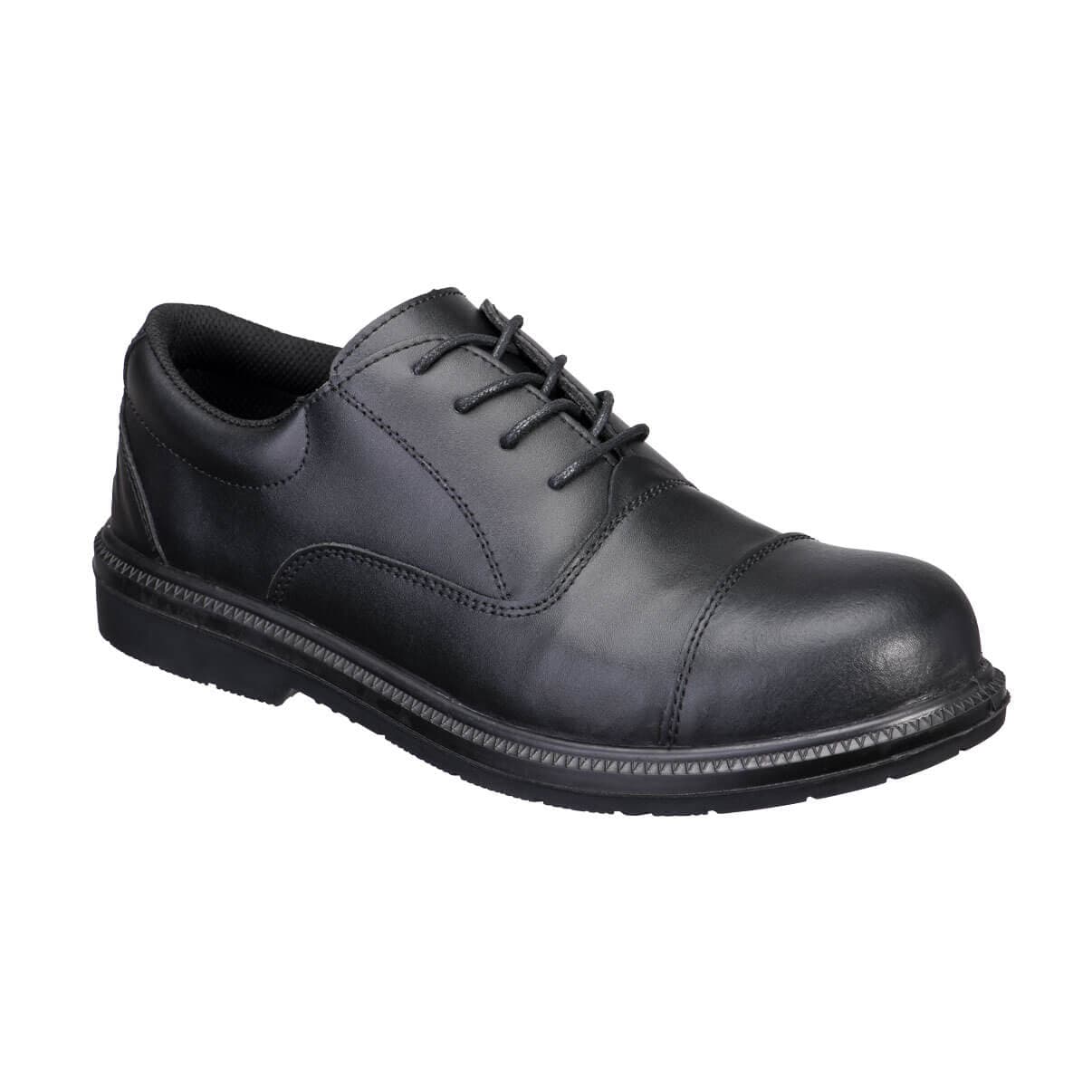 Chaussure de direction en cuir Steel Action S3 SR FO Noir