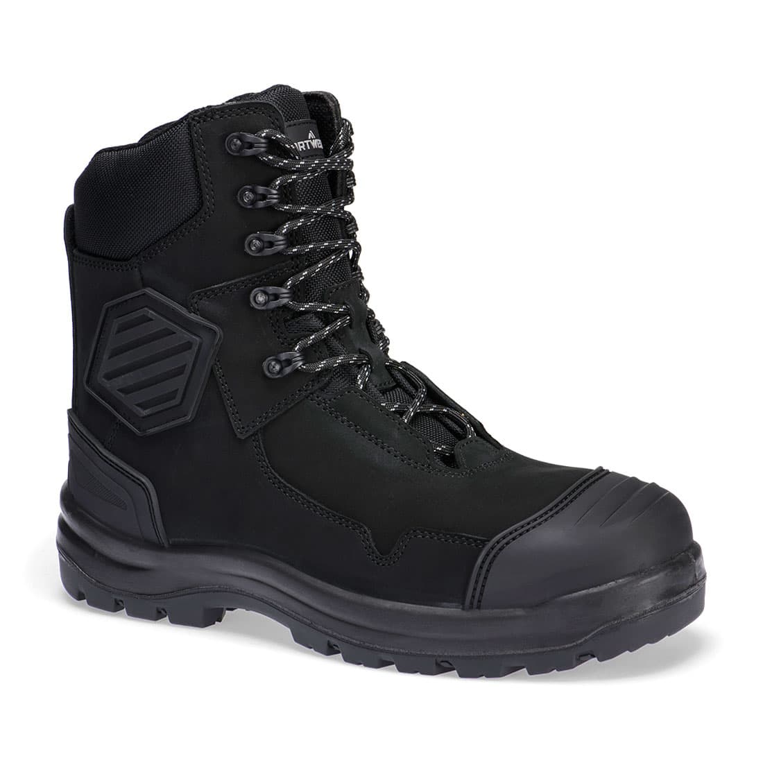 Chaussure montante en cuir composite S3S HRO FO SC HI CI AN LG SR Noir
