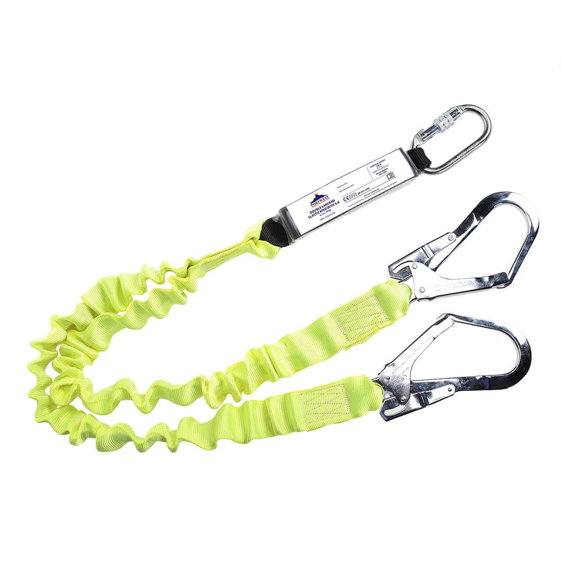 Longe élastique double avec absorbeur d'énergie Jaune