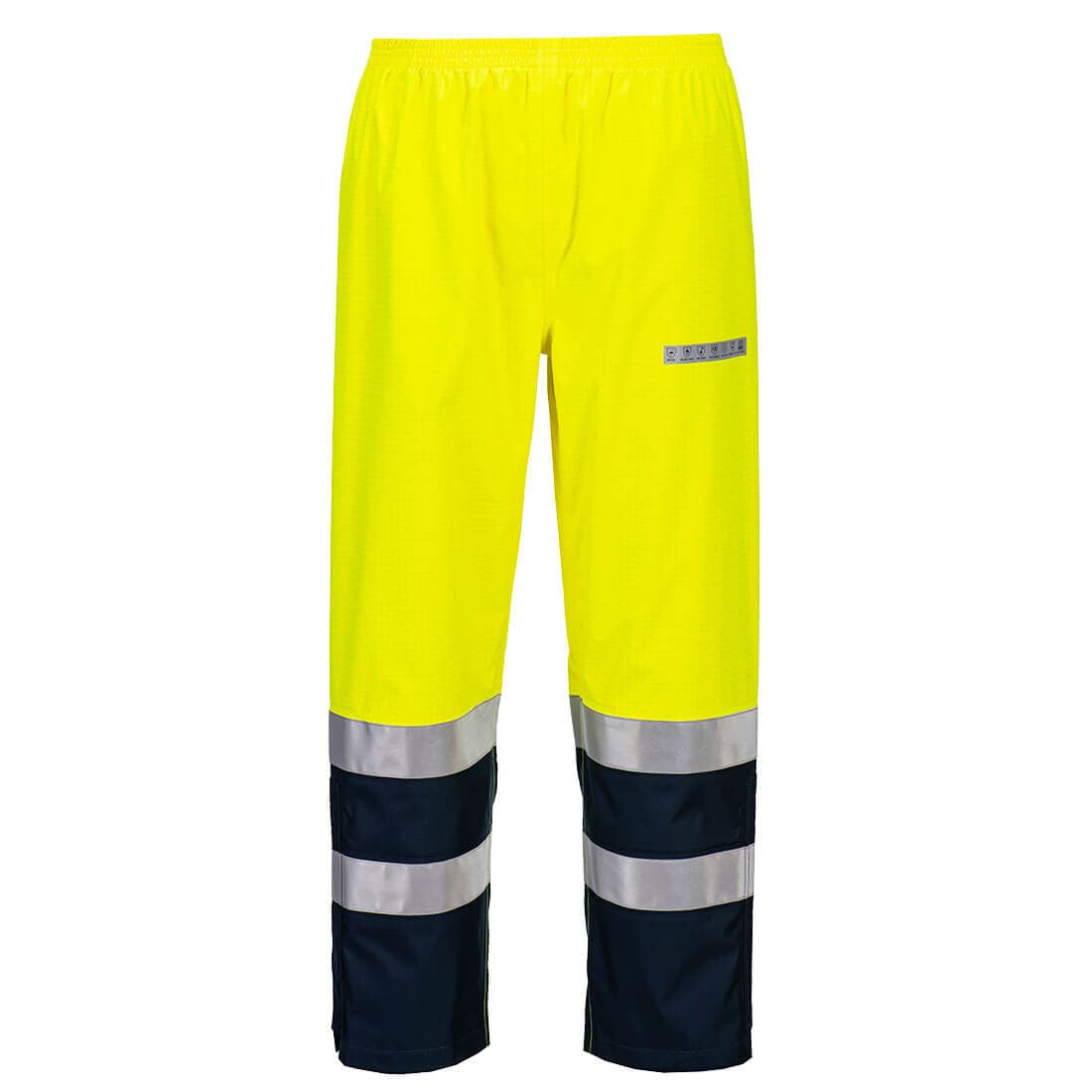 Pantalon de pluie Bizflame HV Jaune/Marine