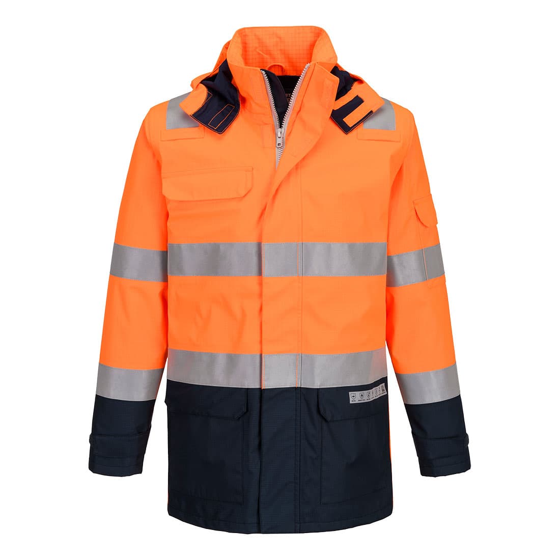 Veste de pluie Bizflame HV Orange/Marine