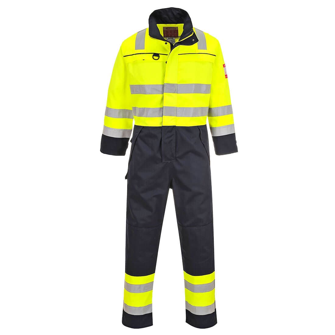 Combinaison Haute-Visibilité Multi-risques Jaune/Marine
