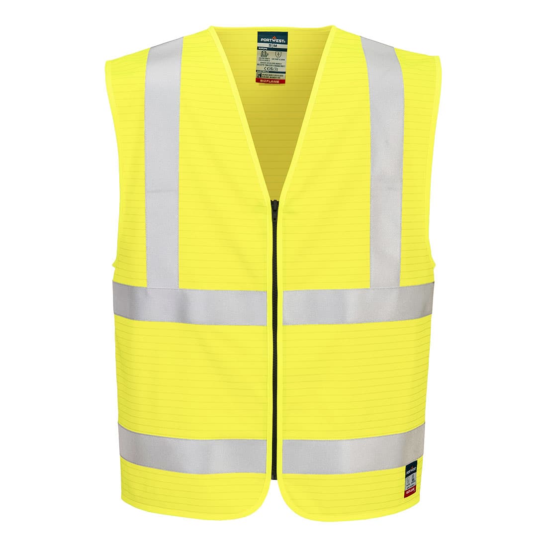 Gilet zippé Bizflame HV FR Jaune