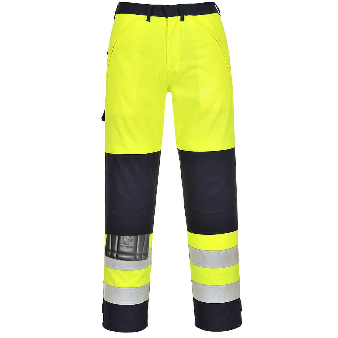 Pantalon Haute-visibilité Multirisques Jaune/Marine