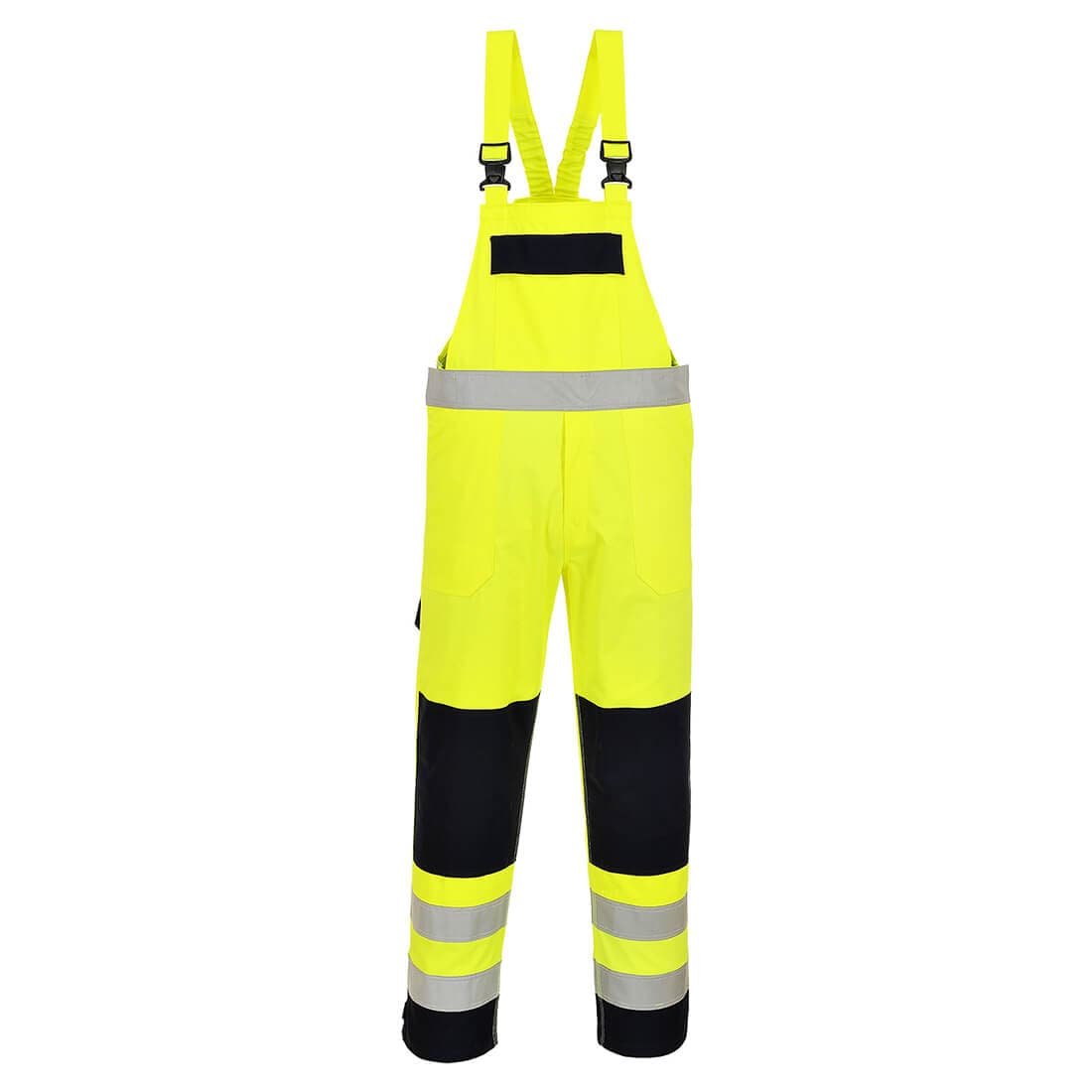 Cotte à bretelle Hivis multirisques Jaune/Marine