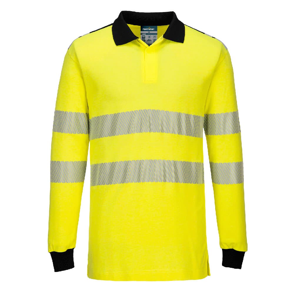 Polo PW3 FR Modaflame HV Jaune/Noir