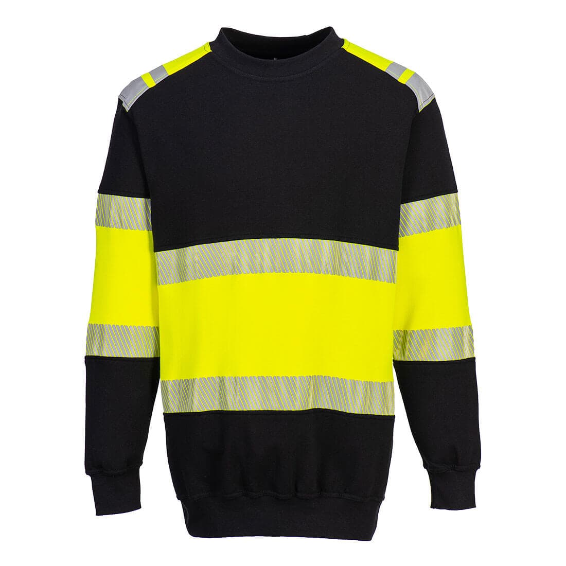 Sweat-shirt PW3 Modaflame  HV Classe 1 Jaune/Noir