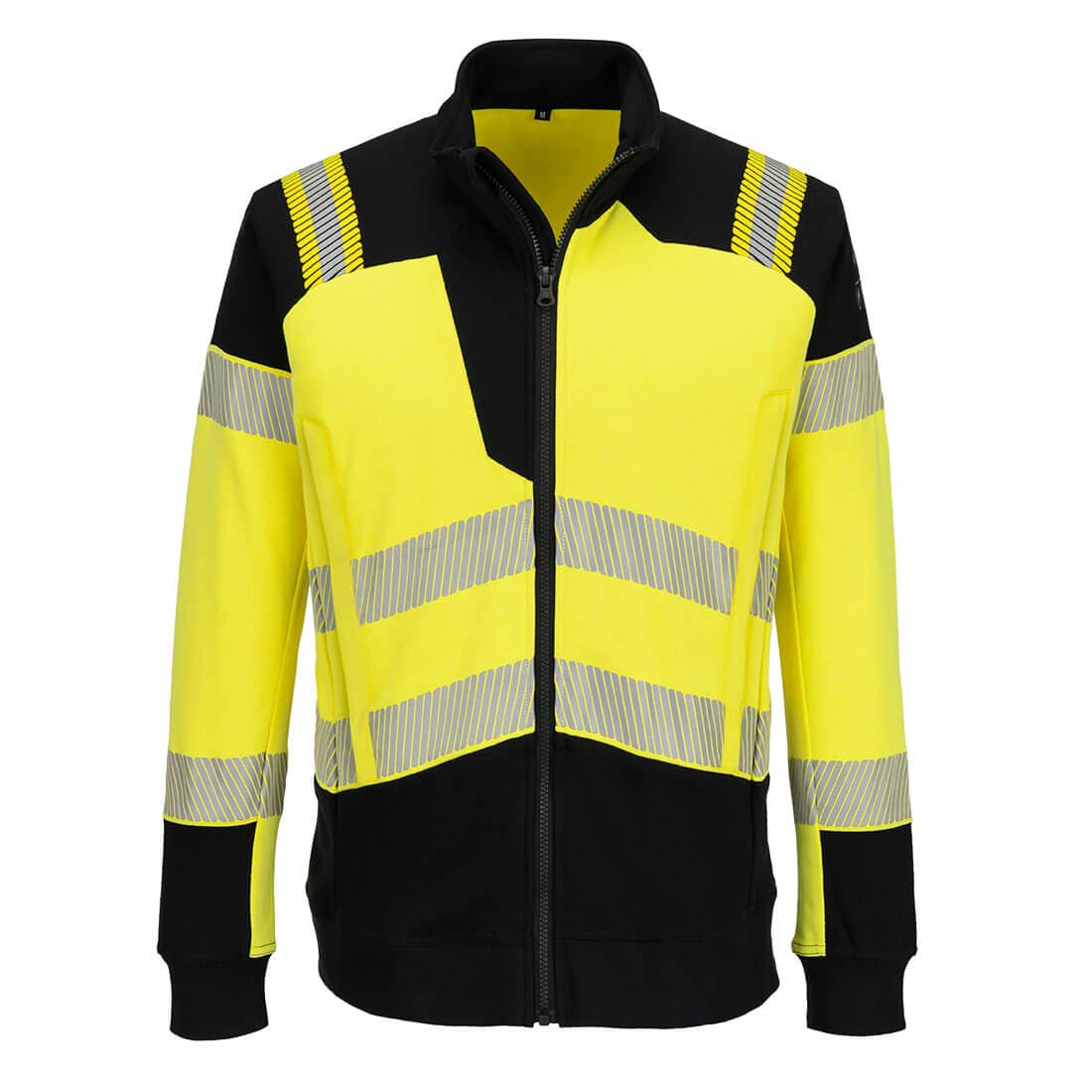 Sweat-shirt zippé PW3 Modaflame HV FR Jaune/Noir