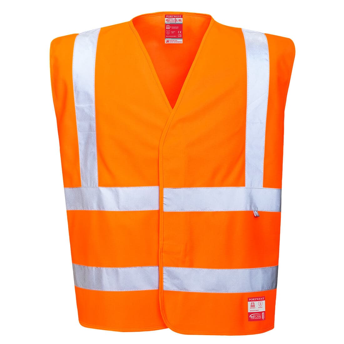 Gilet HV antistatique et flamme résistant Orange