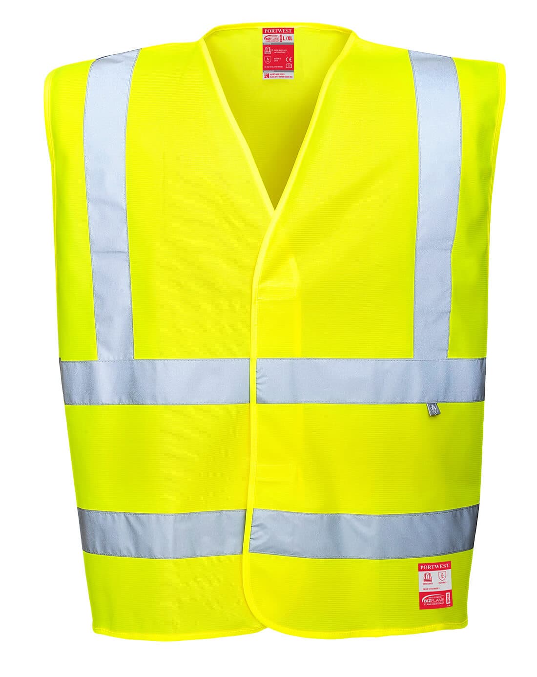 Gilet HV antistatique et flamme résistant Jaune